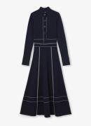 Reiss Charlie midi ribgebreide jurk