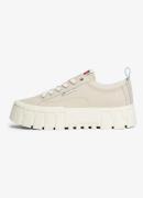 Tommy Hilfiger Sneaker van leer met plateauzool