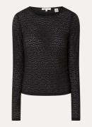 Levi's Anika semi-transparante top met opengewerkt dessin