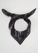 Becksöndergaard Lacia bandana sjaal met print 55 x 55 cm