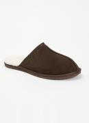 Dune London Finny pantoffel van suède