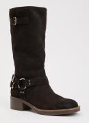 Sofie Schnoor Clarissasw laars van suède met gespdetail