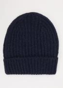 CLOSED Grofgebreide muts in alpaca wolblend