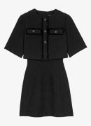 Maje Mini jurk met tweed-look