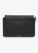 Whistles Elita clutch van leer met logo