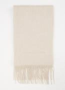 Acne Studios Sjaal van alpaca wolblend met logoborduring