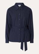 Baum und Pferdgarten Matina blouse met krijtstreep en strikceintuur