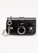 Zadig&Voltaire Kate clutch van leer met afneembare schouderriem