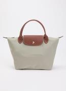 Longchamp Le Pliage Original handtas S met leren details