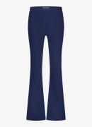 Studio Anneloes Flair mid waist flared fit pantalon van travelstof