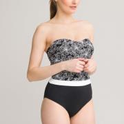 Maillot de bain 1 pièce bustier, effet ventre plat