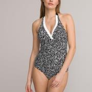 Maillot de bain 1 pièce imprimé, forme foulard