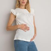T-shirt de grossesse, détails volants brodés