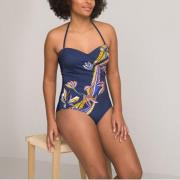 Maillot de bain 1 pièce bustier, effet ventre plat