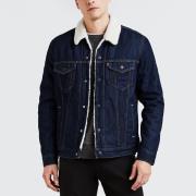 Veste en jean Trucker doublée sherpa