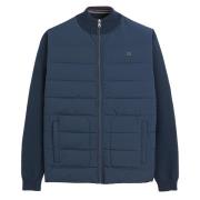 Blouson col montant bi-matière