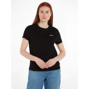 T-shirt col rond, coupe droite