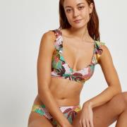 Haut de maillot de bain brassière imprimé floral