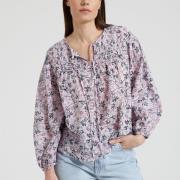 Blouse imprimée, manches longues