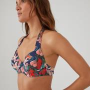 Haut de maillot de bain foulard, imprimé fleurs