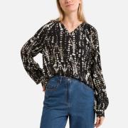 Blouse imprimée, manches longues