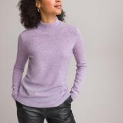 Pull en cachemire col montant en fine maille