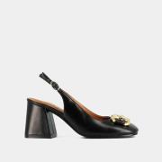 Escarpins slingback en cuir Double