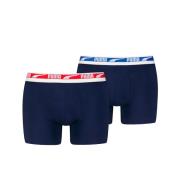 Lot de 2 boxers unis Everyday multi logo