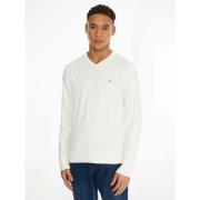 Pull col V en coton pima et cachemire