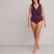 Maillot de bain 1 pièce triangle, détails volants