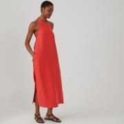 Robe longue sans manches, en lyocell et lin