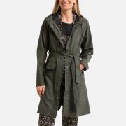 Trench long ceinturé zippé unisexe CURVE W JACKET