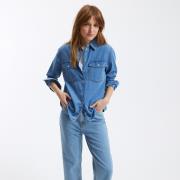 Chemise en denim, manches longues