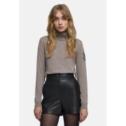 Pull col roulé manches longues