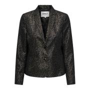 Blazer cintré irisé