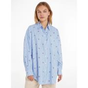 Chemise ample imprimée, manches longues