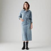 Robe chemise cintrée en jean