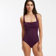 Maillot de bain 1 pièce effet drapé