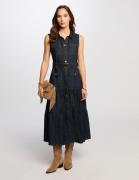 Robe longue droite en jean