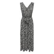 Robe midi sans manches à nouer