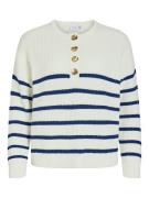 Pull rayé, col boutonné