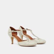 Escarpins salomé cuir Vermeil, fabriqués en Europe