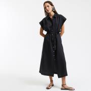 Robe en lin à manches courtes Signature Heloïse