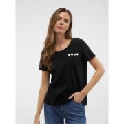 T-shirt manches courtes, imprimé cœur