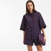 Chemise ample en broderie anglaise, manches coudes