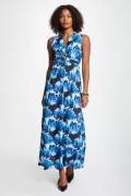Robe longue droite imprimée