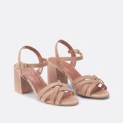 Sandales en cuir velours Danelle