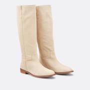 Bottes esprit cavalière en cuir suédé