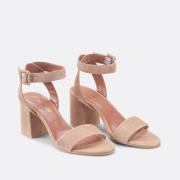 Sandales en cuir velours Dirla