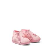 Chaussons zippés imprimé chat